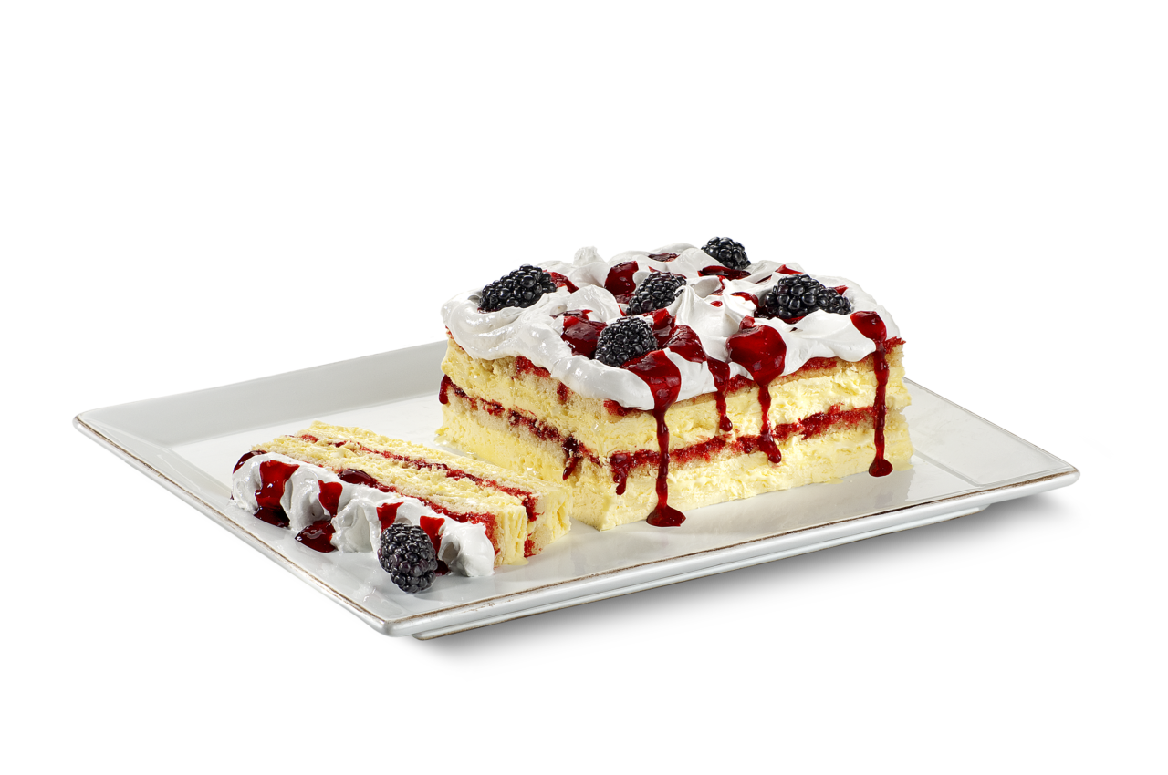 BOLO DE SORVETE DE FRUTAS SILVESTRES